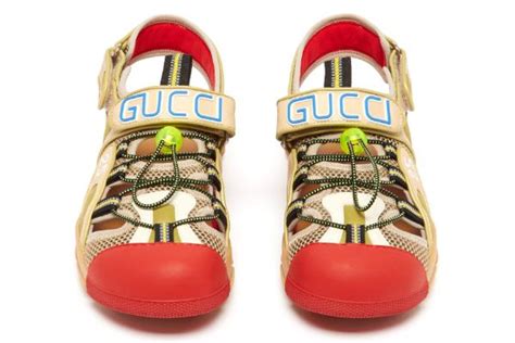 discounted gucci sandals|Gucci closed toe sandals.